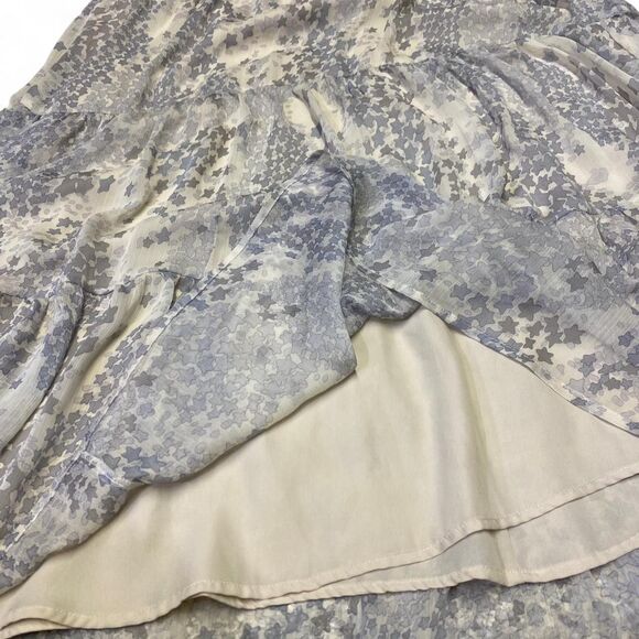 Whimsigoth Fairy Cottagecore Feminine Festival Tiered Star Maxi Skirt - Picture 5 of 7